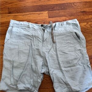 Lucky Brand Light Blue Linen Shorts 7” 33